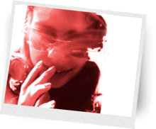 Woman smoking a joint.